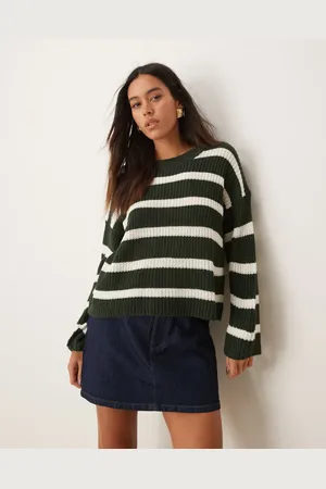 JDY Stripe jumper in dark stripe