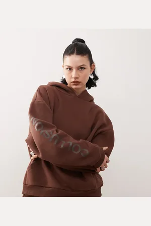 COLLUSION Heavyweight logo hoodie