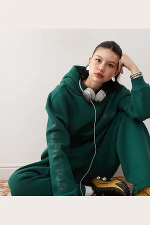 COLLUSION Heavyweight logo hoodie in