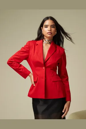 ASOS Exaggerated nipped waist blazer in
