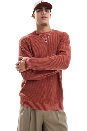 Only & Sons Oversized knitted jumper in vintage wash