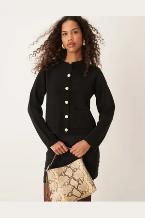 JDY O-neck button cardigan in