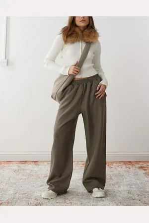 Reclaimed Pull on trousers in mini check