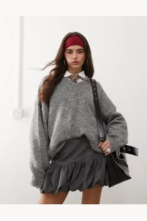 COLLUSION Tailored bubble mini skirt in
