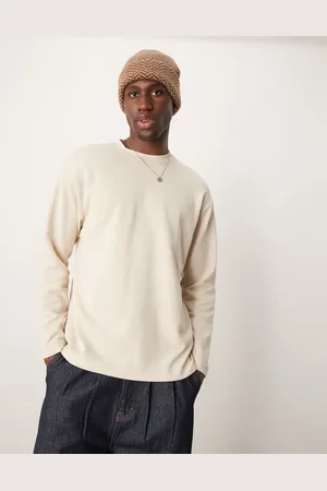 SELECTED Oscar oversized long sleeve t-shirt in cream
