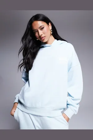 Kaiia Design oversized bubble logo hoodie co-ord in light
