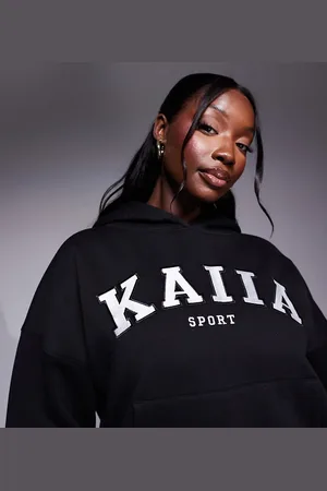 Kaiia Plus logo oversized hoodie in
