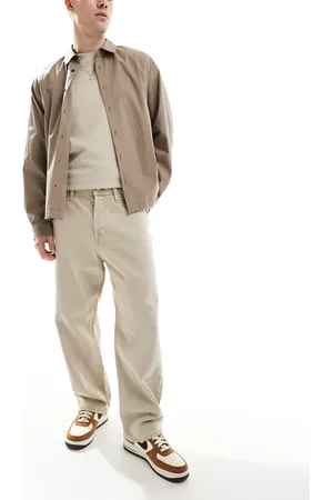 JACK & JONES Alex baggy jeans in light beige wash