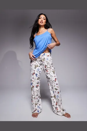 River Island Western print cami and trouser pyjama set in