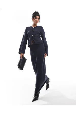4th & Reckless Textured knit maxi skirt co-ord in