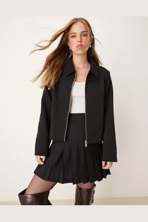 JDY Zip through tailored jacket in