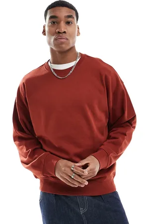 New Look Oversized sweatshirt in rust