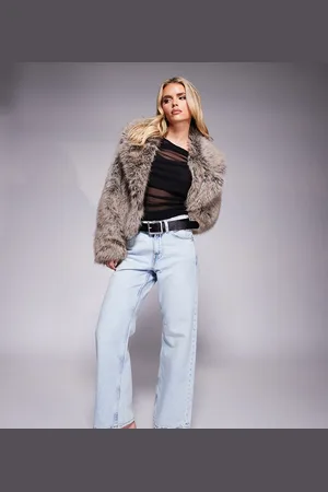 River Island Petite straight jean in lightwash