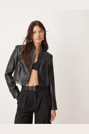 Miss Selfridge Tailored crop blazer in