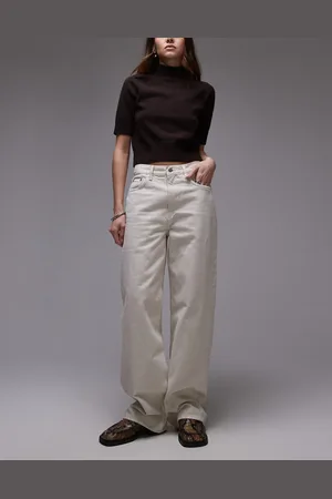 ARKET Coral high waist relaxed leg jeans in off