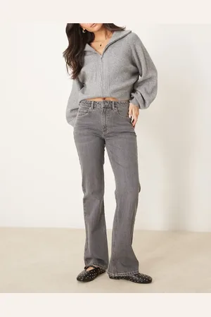 Gina Tricot Mid rise bootcut stretch jeans in washed