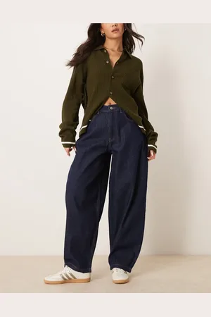 Reclaimed Barrel leg jean in indigo rinse wash
