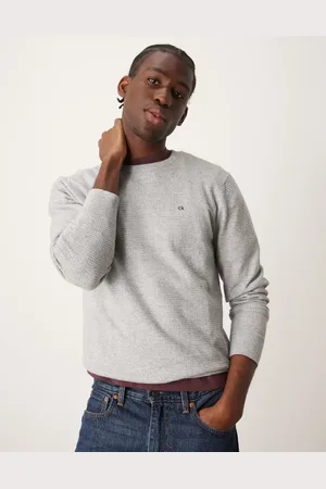 Calvin Klein Waffle knit jumper in light