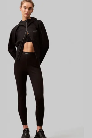 Calvin Klein Modern rib logo waistband leggings in