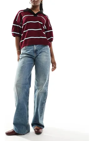 Tommy Hilfiger Mia mid rise relaxed straight jeans in mid wash