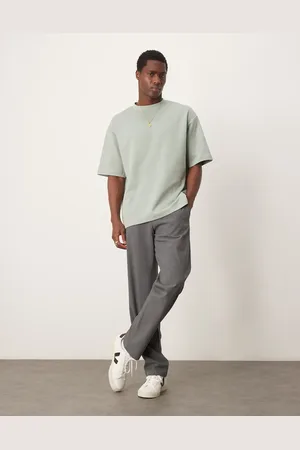 SELECTED Oversized heavy weight t-shirt in light