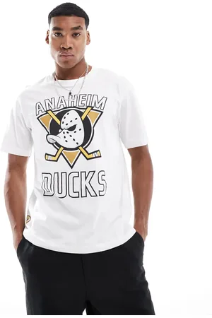 Only & Sons Relaxed fit t-shirt with Anaheim Ducks print in white