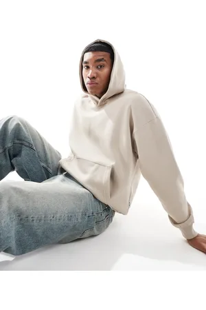 Only & Sons Vintage fit hoodie in stone