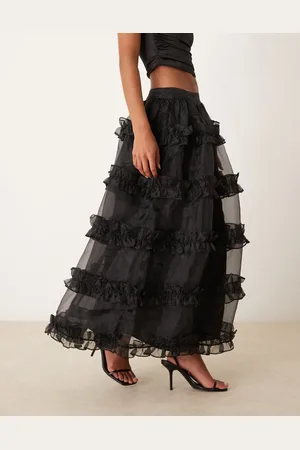 ASOS Volume ruffle skirt in