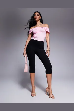 AFRM Ettie capri length pant in crepe knit in