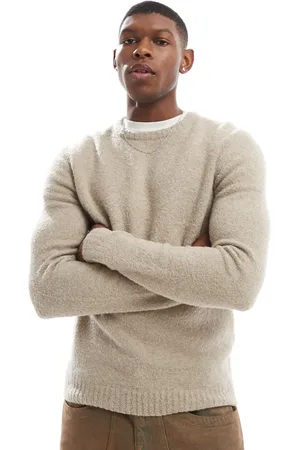 New Look Boucle jumper in stone
