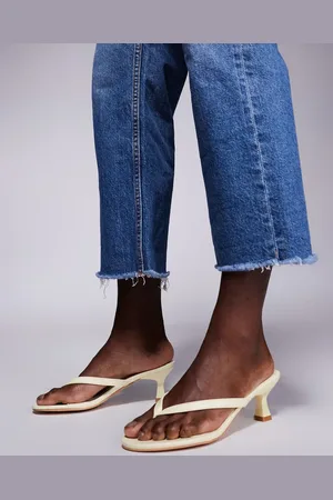 Public Desire Evermore toe thong kitten heeled sandals in