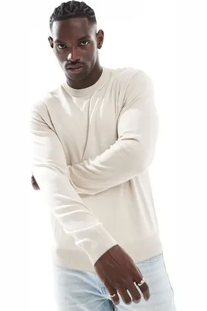 River Island Fine knit jumper in stone