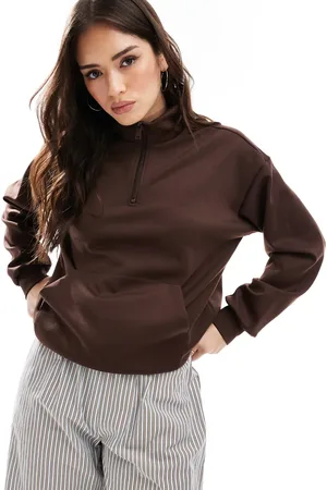 ONLY Half zip sweat top in