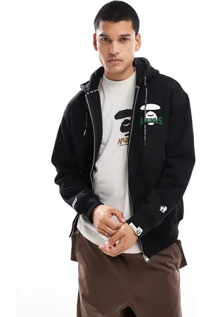 A Bathing Ape Aape by A Bathing Ape basic logo zip up hoodie in