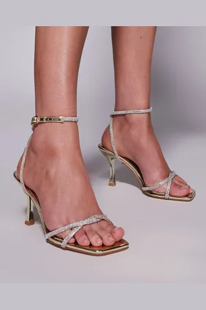 Simmi London Simmi London Elia embellished mid heeled sandals in