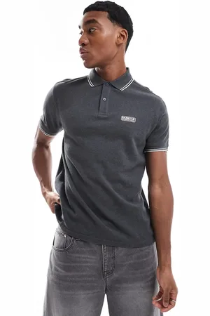 Barbour Evan tipped polo shirt in dark
