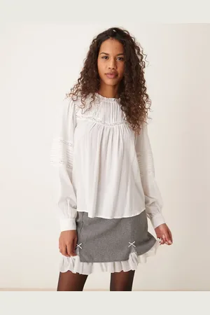 New Look Lace chiffon shell blouse in
