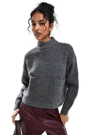ONLY Wool look pocket jumper in