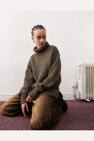 Weekday Elvine chunky knit turtle neck jumper in