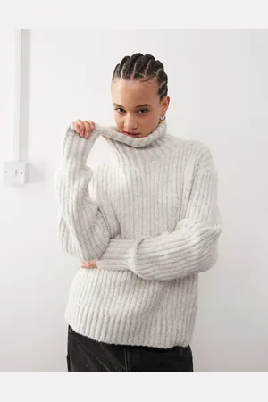 Weekday Elvine chunky knit turtle neck jumper in