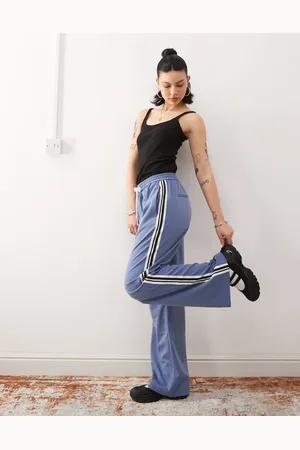 Noisy May Wide leg trouser with side stripe in