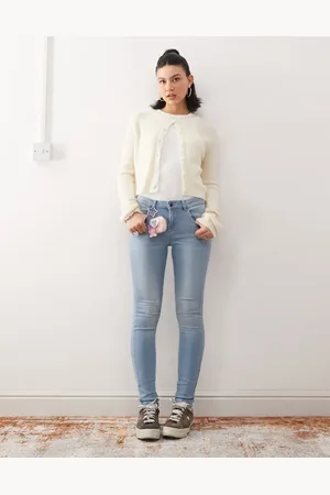 Noisy May Jen push up jeans in light wash