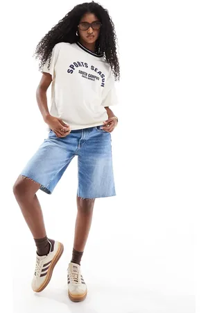 Pull&Bear Denim jort in washed