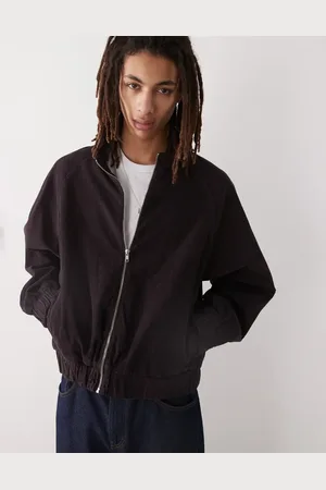Reclaimed Cord boxy bomber jacket in