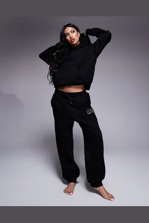 EA7 Armani gold logo joggers co-ord in