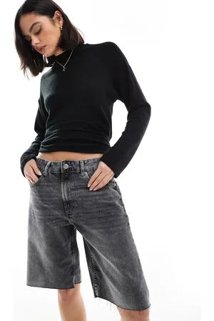 Pull&Bear Denim jort in washed