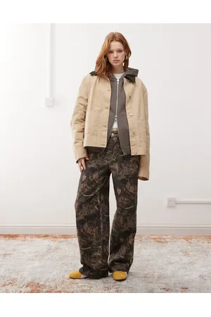 COLLUSION X002 baggy jeans in tree camo print
