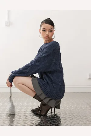 Princess Polly Chunky cable knit crew neck jumper in