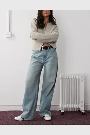 Reclaimed Low rise baggy jean in light wash
