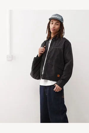 Timberland Strafford washed canvas zip jacket in